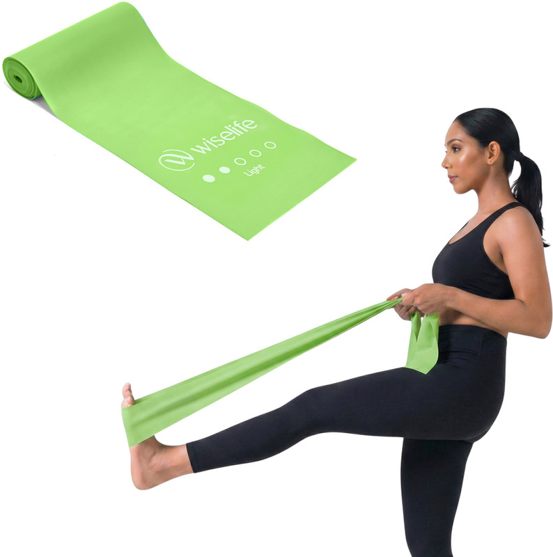 Wiselife Professional Latex Resistance Thera Band|100% Natural Resistance Band (Green) Resistance Band(Green, Pack of 1)