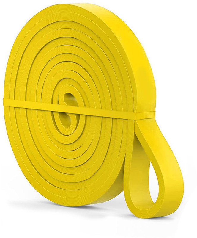 GymWar Heavy Duty Resistance Band Yellow(30 kg) | Pull Up Assistance, Stretching Resistance Band(Yellow, Pack of 1)