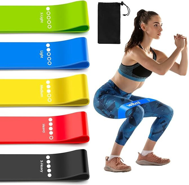SUVIKSHA Loop Resistance Bands for Men & Women | Perfect for Home/Gym Workouts Resistance Band(Multicolor, Pack of 5)