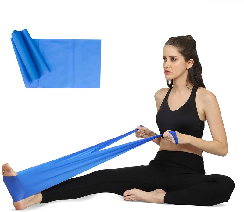 GymWar Latex Resistance Thera Exercise Band|100% Natural Resistance Band (Blue) Resistance Band(Pack of 1)