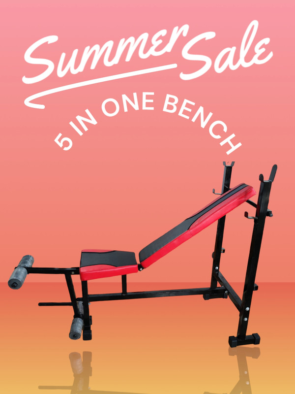 RADHA MURAT 20-in-1 Adjustable Home Gym Bench Press Multipurpose Fitness Bench