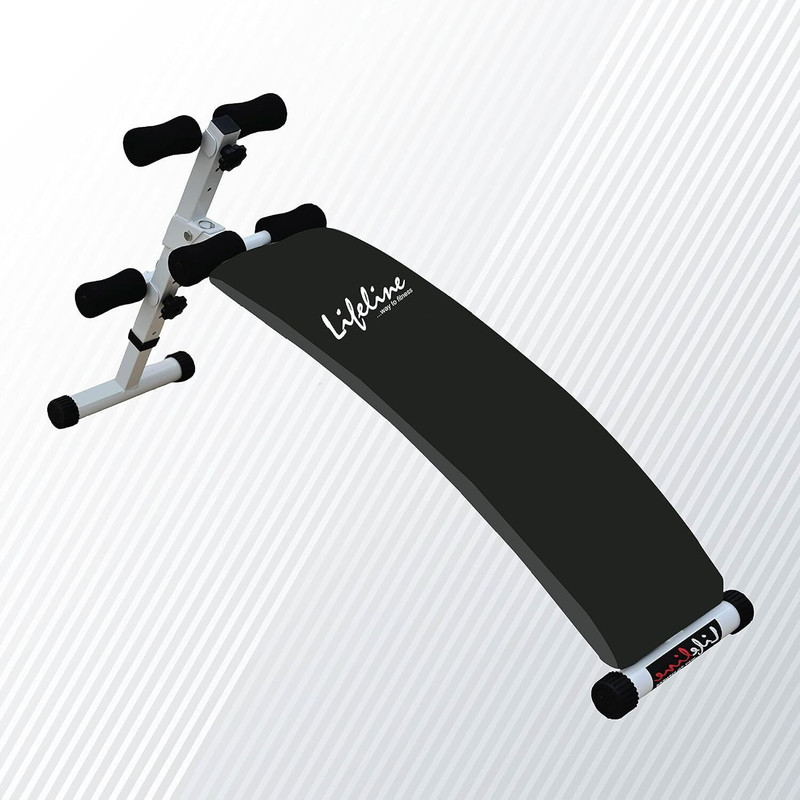 Lifeline LB 312 Sit-Up Curve Bench With 5 Adjustable Positions | Abs Exerciser for Home Abdominal Fitness Bench