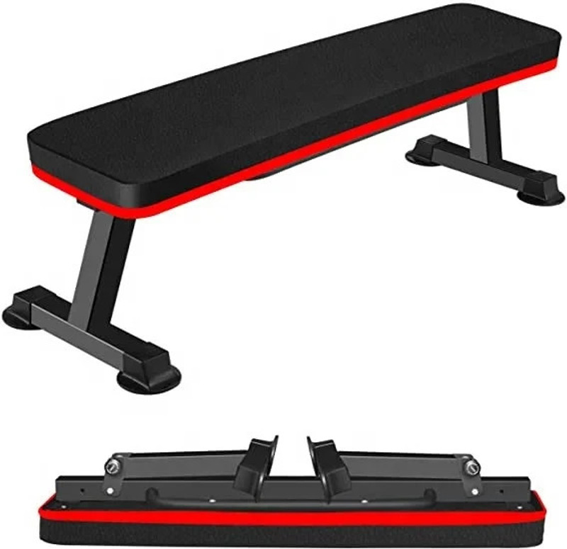 Sporto Fitness S-104 Weight Bench Folding Workout Bench Flat Fitness Bench