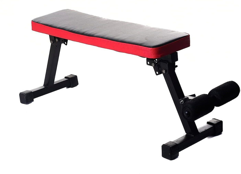 IRIS 3-in-1 Foldable Weight Bench – Flat, Incline & Decline with Leg Extension Flat Fitness Bench