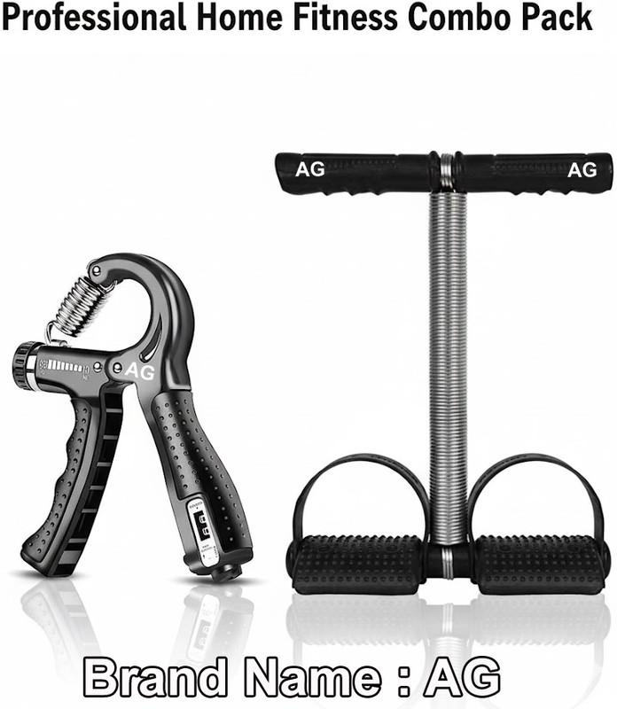 A G Enterprises Tummy Trimmer & Hand Gripper Combo: Abs, Arm, Chest & Forearm Exerciser Hand Grip/Fitness Grip(Black)