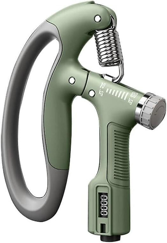 BoldFire D- Shaped Hand Gripper With Counter Timer| Hand Grip 100KG Strengthener(Black) Hand Grip/Fitness Grip(Multicolor)