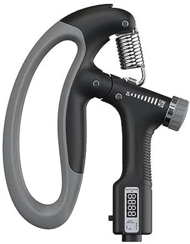 Deviant Buzz Adjustable A shaped High Quality Hand Gripper 5-100 KG BLACK GREY Hand Grip/Fitness Grip