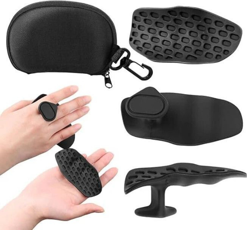 Treovia Gym Pads for Weight Lifting | Gym Gloves For Weight Lifting (Black) Hand Grip/Fitness Grip(Black)