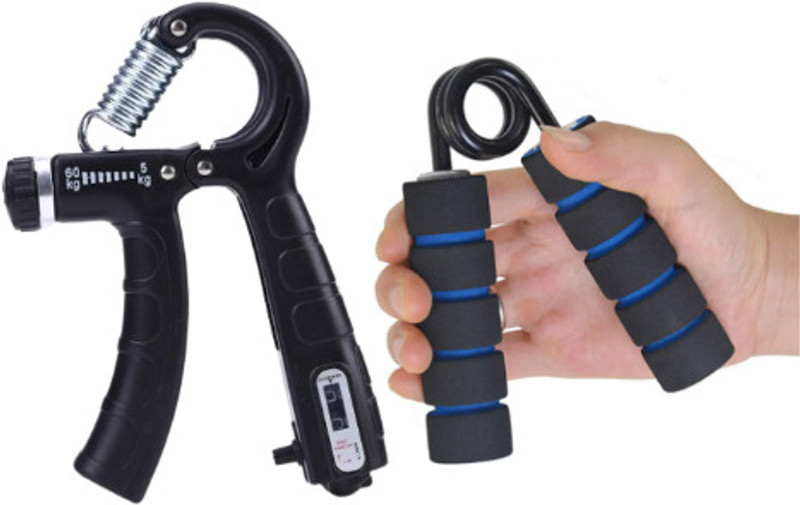 UKARUS Digital Hand Grip & V-shape grip V-Shape Hand Gripper Finger Gripper for Gym Hand Grip/Fitness Grip(Multicolor)