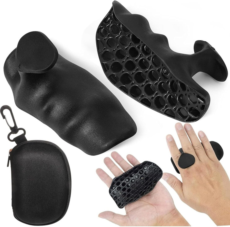 HOMEGALLEY Weight Lifting Grips for Gym Anti-Slip Support Hand Grips Improved Grip Control Hand Grip/Fitness Grip(Black)