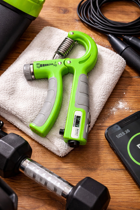 SAP Enterprises Hand Gripper with Counter Green Hand Grip/Fitness Grip(Green)