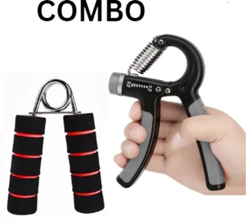 BOLDHIGH COMBO of V shape grip and adjustable hand grip Exerciser for Gym Workout Hand Grip/Fitness Grip(Multicolor)