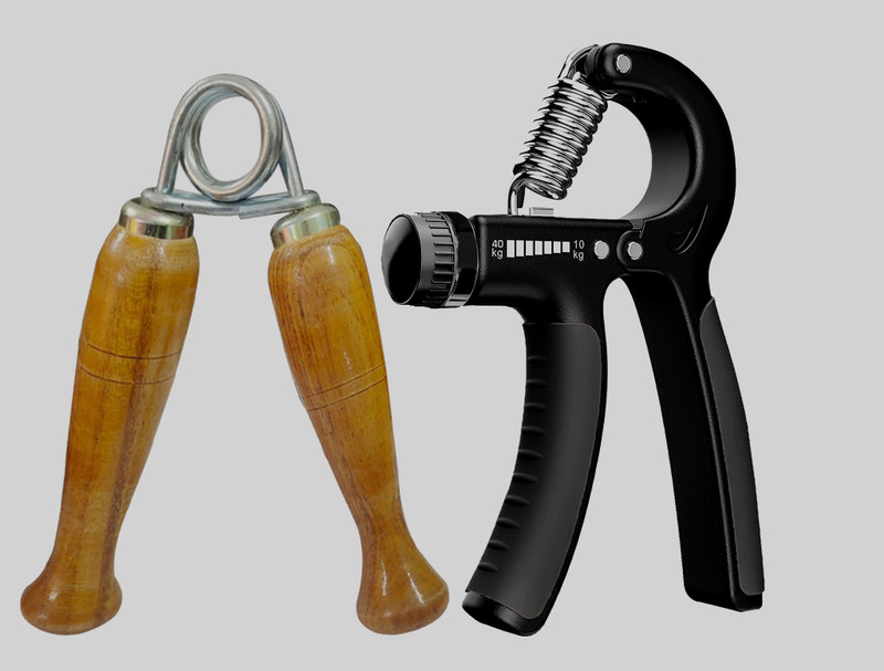 TRUE INDIAN Combo Of Hand Grippers, Growth Of Forearms, Sports Performance Is Upped Fitness Accessory Kit Kit