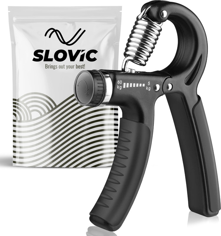 SLOVIC Hand Grip Strengthener, Adjustable Resistance Hand Grip/Fitness Grip(Black)