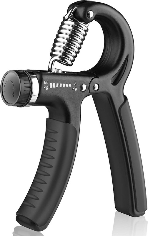 SERVEUTTAM Adjustable (10-60Kg) Forearm Exerciser/Grip Strength Muscle Building Hand Grip/Fitness Grip(Black)
