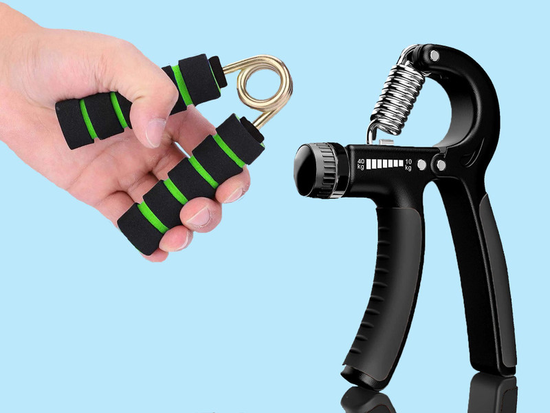 COOL INDIANS Premium Hand Gripper Strengthener,Forearm Exerciser for Gym Workout & Home Use. Hand Grip/Fitness Grip(Black, Green)