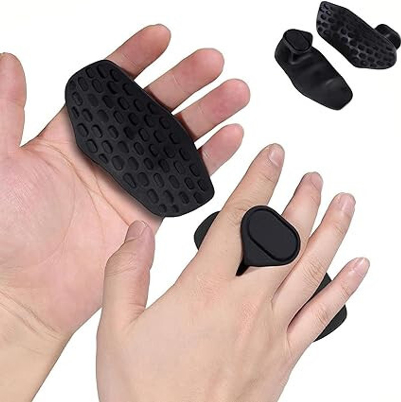 PRIMRT Multi-Purpose Fitness Palm Protectors for Home and Commercial Workouts Hand Grip/Fitness Grip(Black)