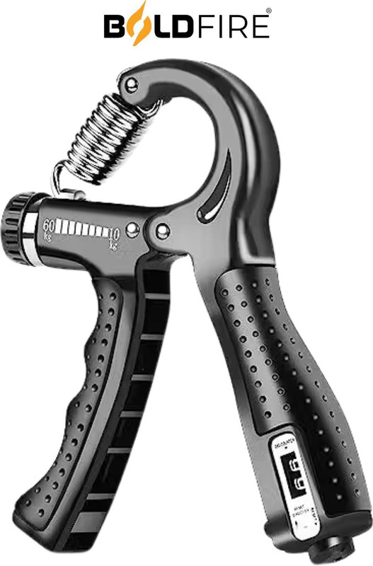 BoldFire Hand Strengthener with Counter, Adjustable Resistance from 5-60KG Hand Grip/Fitness Grip(Multicolor)