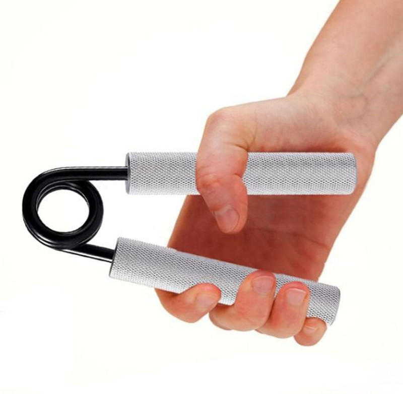 UKARUS Metal Hand Exerciser Gripper Strengthener Resistance Levels 150 Lbs Grip Trainer Hand Grip/Fitness Grip(Silver)