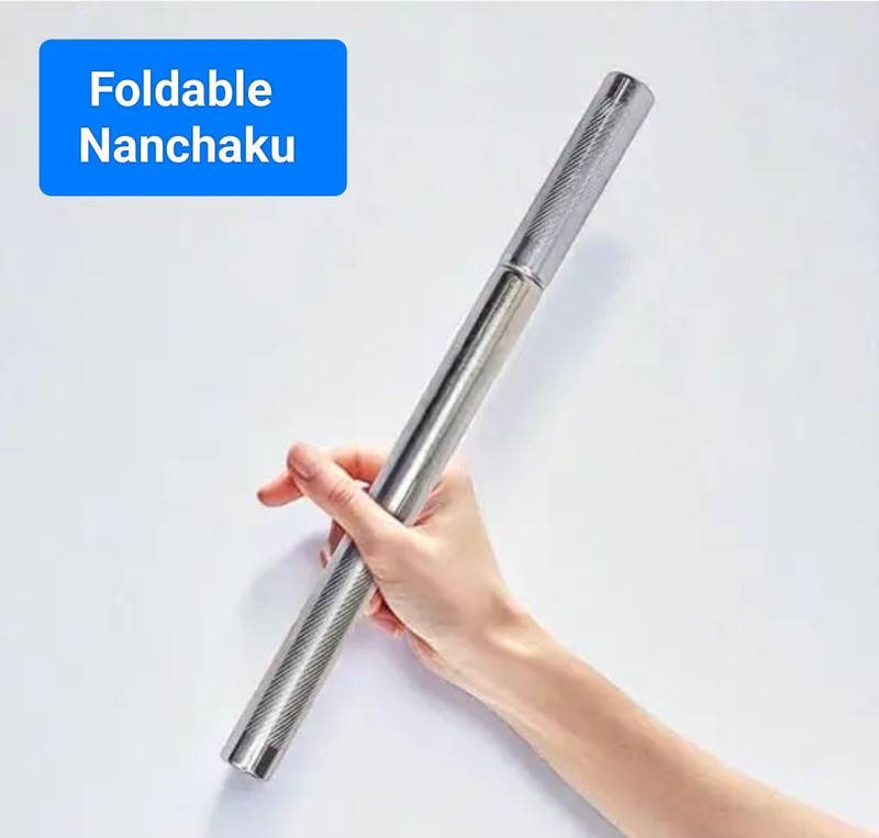 SHRERADHA Foldable Steel body Nanchaks Balance Disc Fitness Balance Board(Silver)