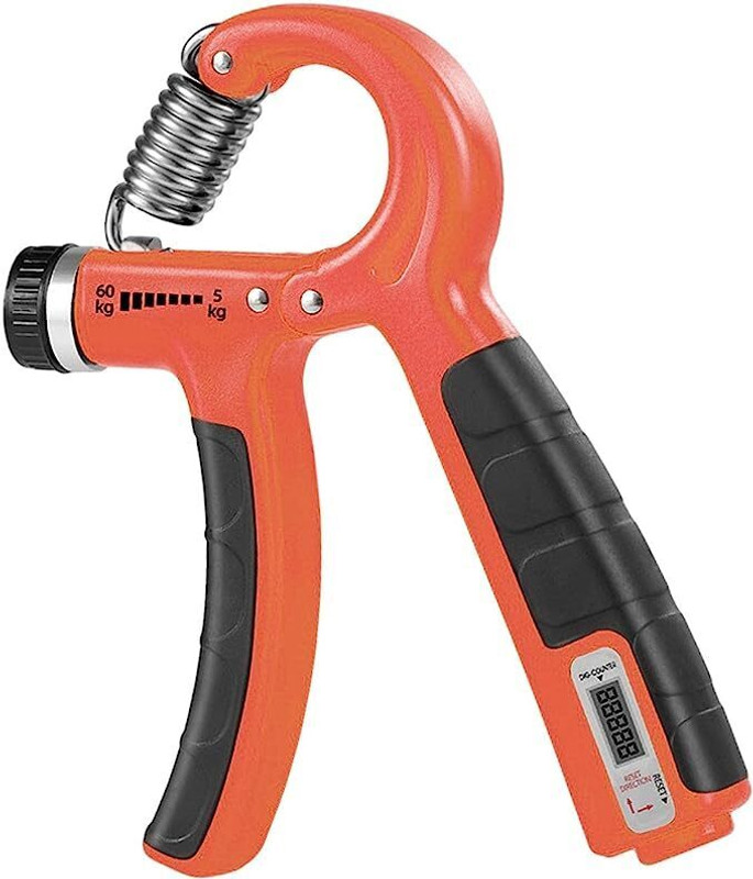 BoldFire Adjustable Counter Hand Grip Strengthener | Hand Gripper | Hand Exerciser 5-60kg Hand Grip/Fitness Grip(Multicolor)
