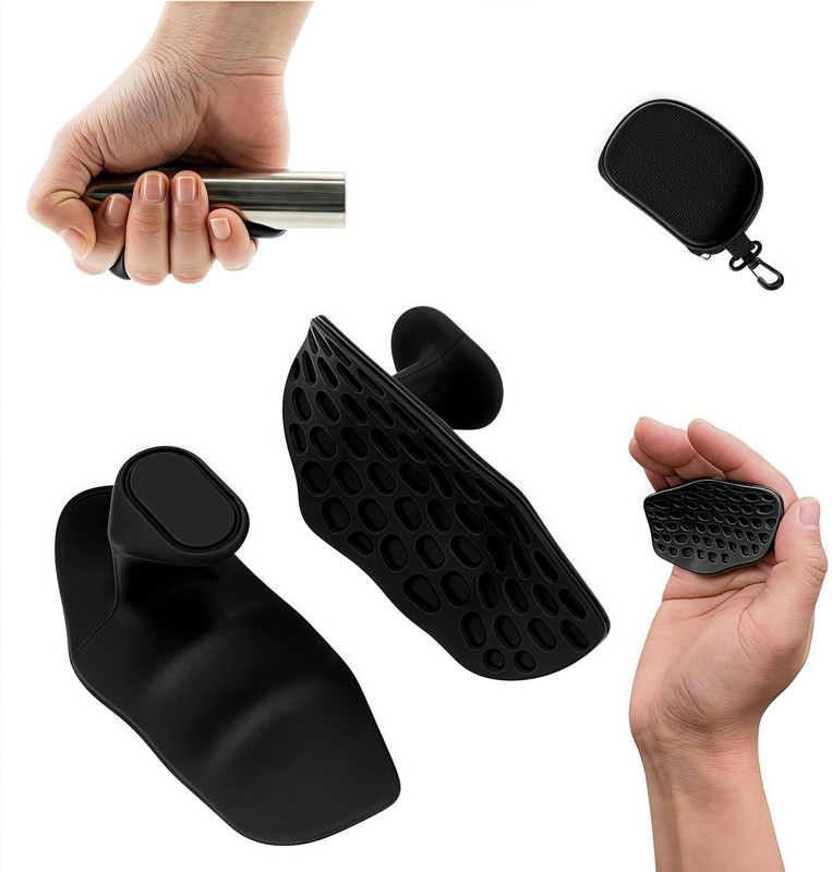 DURIGO SHOPPERS Dumbbell Lifting Rubber Grips Pad Anti-Slip Hand Grip/Fitness Grip Hand Grip/Fitness Grip(Black)