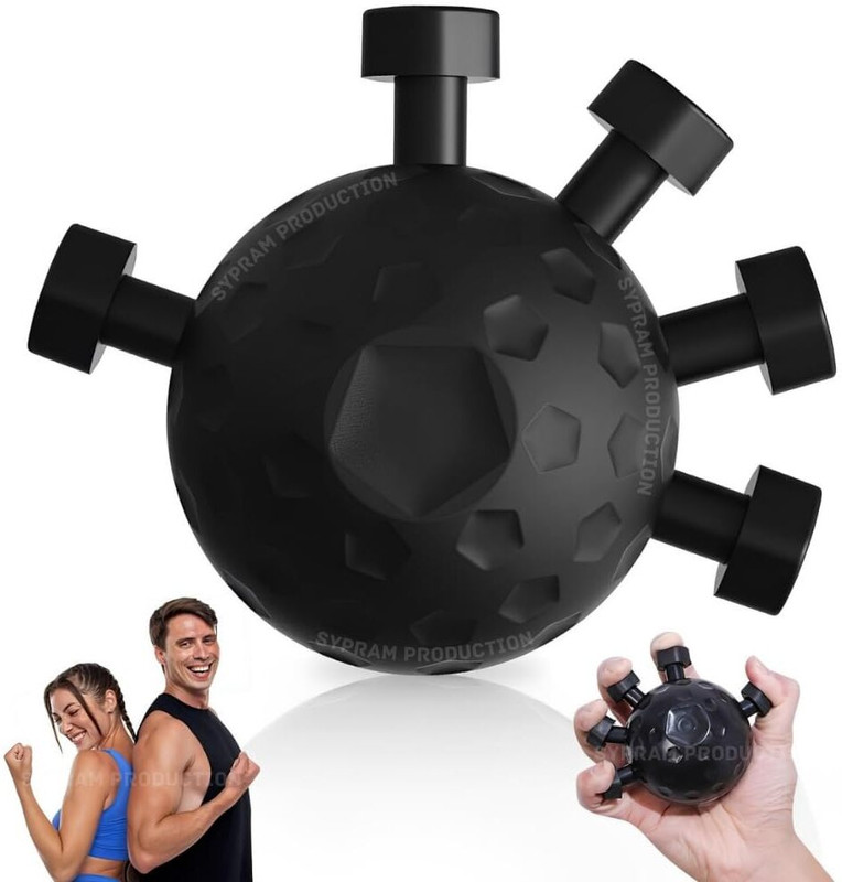 kridha Hand Grip Strengthener ball Hand Grip/Fitness Grip(Black)