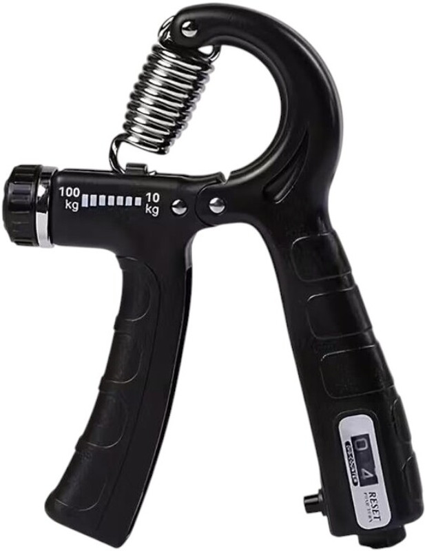 Kripara Sales Weight Adjustable Strengthener, Hand Gripper With Counter for Men & Women-100kg Hand Grip/Fitness Grip(Black)