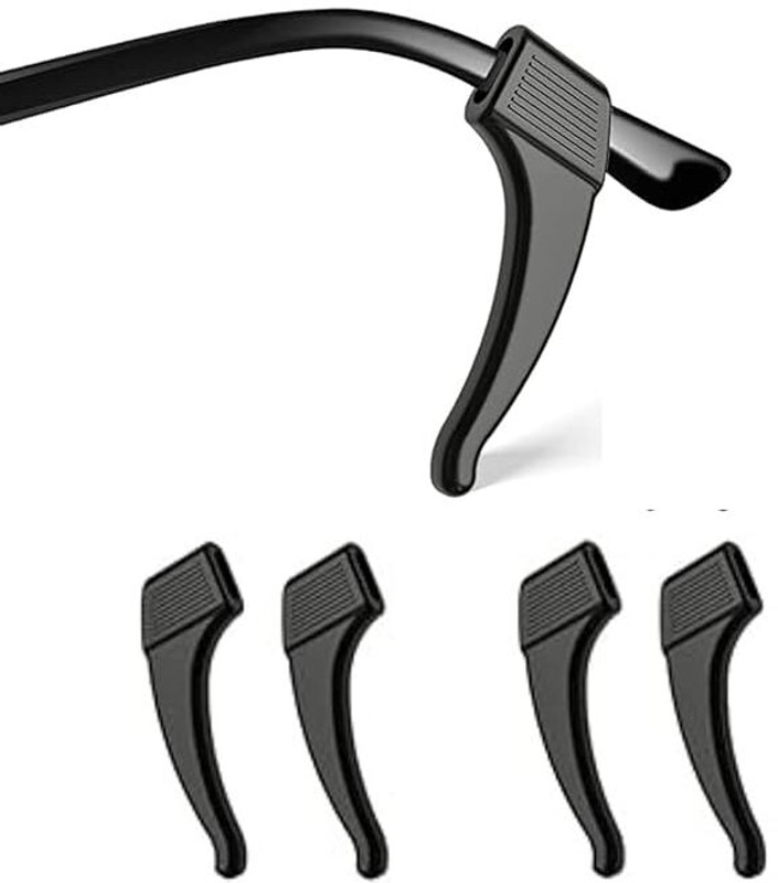 TASMAX Antislip Holder specs for women,men silicon Ear Hook spectacles sun glass holder Hand Grip/Fitness Grip(Black)