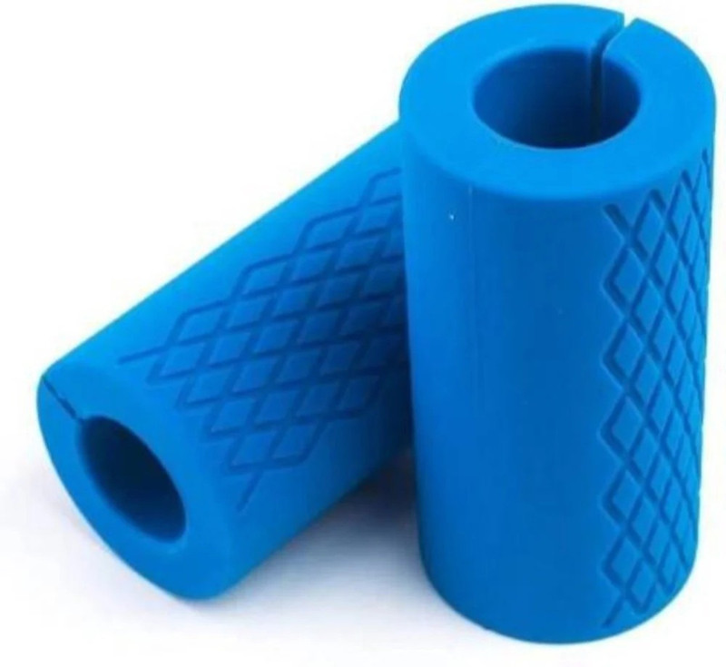 AL HSQUARE Dumbbell Grip Fat Bar Grip | Silicone Barbell Handles for Gym - Pair of 2 Piece Hand Grip/Fitness Grip(Blue)