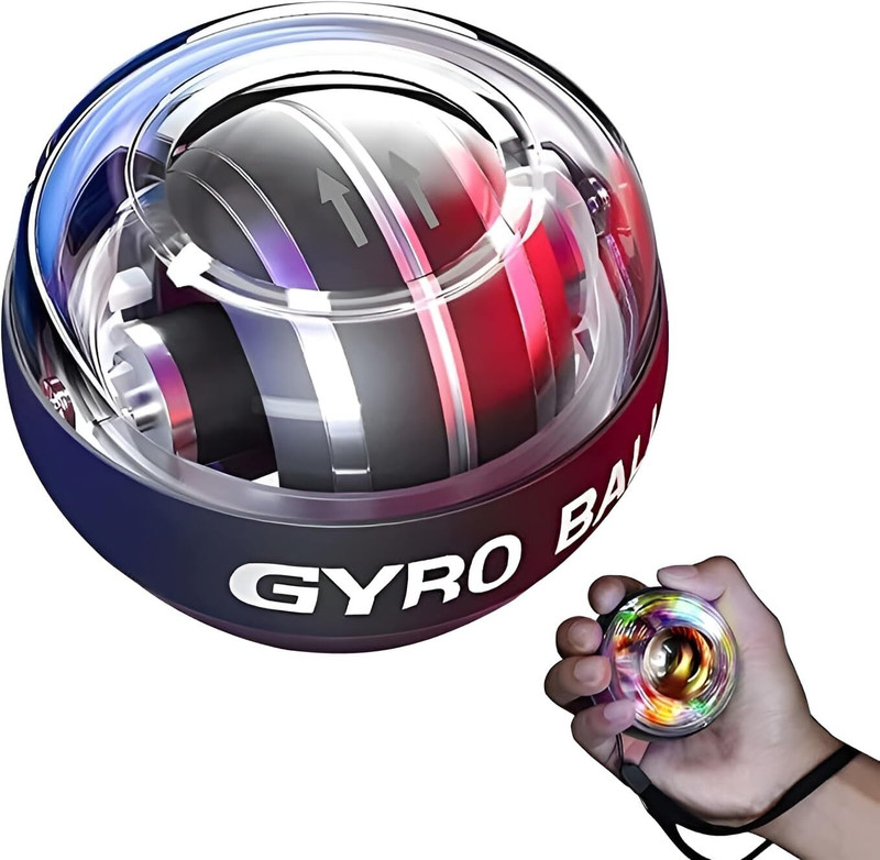 gyan Wrist Trainer Power Ball - Hand-Arm Forearm Strengthener with Colorful Lighting Hand Grip/Fitness Grip(Multicolor)