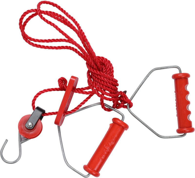 Renewa Shoulder Pulley Equipment Kit With Rope Hand Grip/Fitness Grip Hand Grip/Fitness Grip(Red)