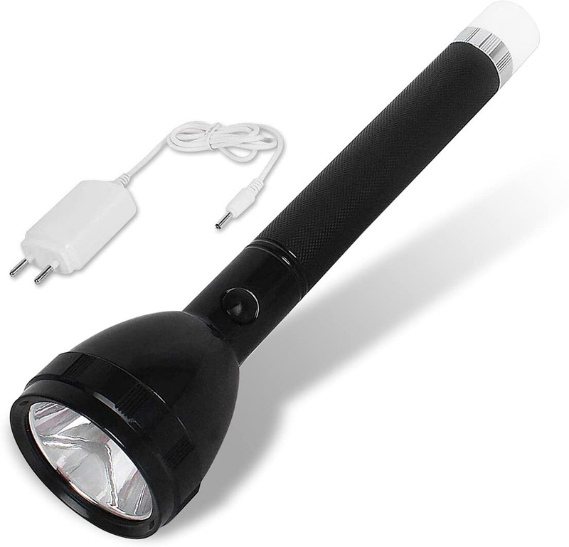 SAYKHUS Emergency Rechargeable 2 In 1 Long Range 50 Watt Led Torch Flambe Torch