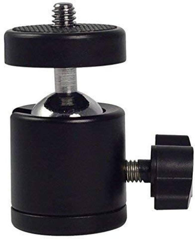 ZuriKrisha Swivel Mini Ball Head 1/4" Screw DSLR Camera Tripod Ball head Stand Support Rotating Flash Bracket