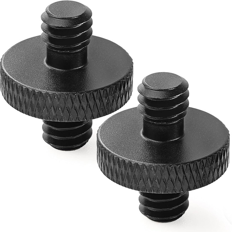 MILLETS 1/4" Male to 1/4" Male Threaded Tripod Screw Adapter Double Sided Standard Flash Shoe Adapter