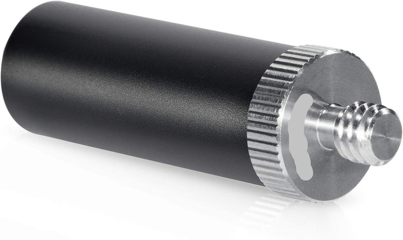 MILLETS Standard 15mm Micro Rod 1.5 Inches Long with 1/4" Male Female Thread Flash Shoe Adapter
