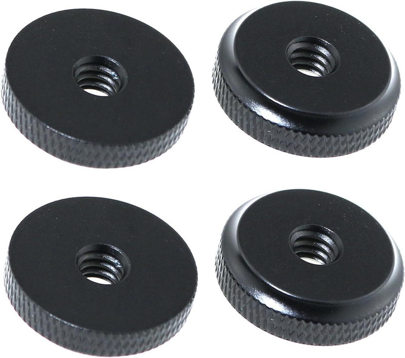 MILLETS 4P 1/4'' Aluminum Female Wheel Lock Nut Adapter Hot Shoe Locking Knob Spacer Flash Shoe Adapter