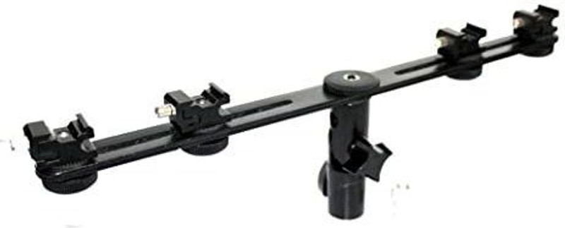 MILLETS E Type Universal Adjustable Four Flash Bracket Quad Four Hot Swivel Speedlight Flash Shoe Adapter
