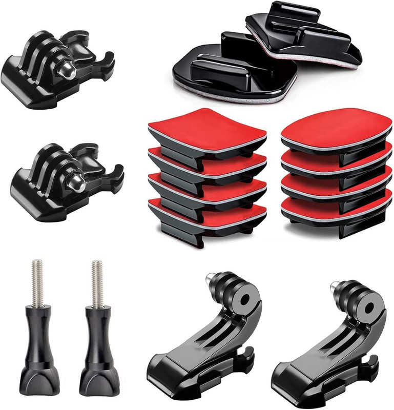 MILLETS Helmet Adhesive Sticky Mounts and Buckle and Thumb Screws Accessory Kit Flash Shoe Adapter