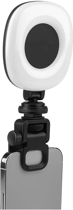 BUFONA LED Video Light for Laptop, Phone & Camera, Rechargeable Photography Fill Light Flash(Black)