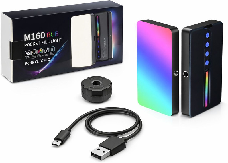 ennix Full Color RGB+ CCT Lights Videography, Photography Flash(Black)