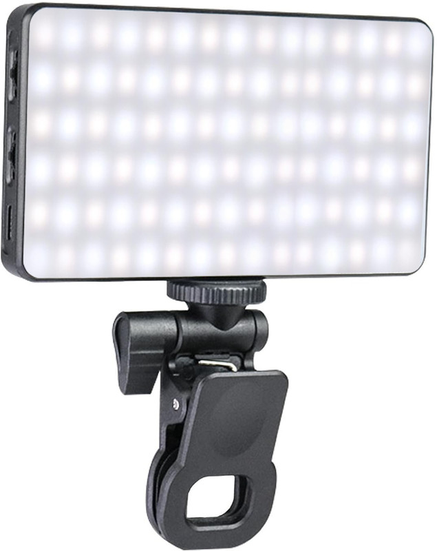 Techzere Portable Selfie Fill Light Video Conference Lighting Flash(Cold&Natural&Warm + Blinking Function Also For Each Colour)
