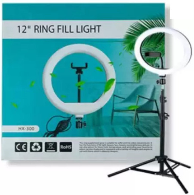 V Enterprises Ring Light 12 Inch Fill light and beauty Face with Ring Light Ring Flash Flash(White)