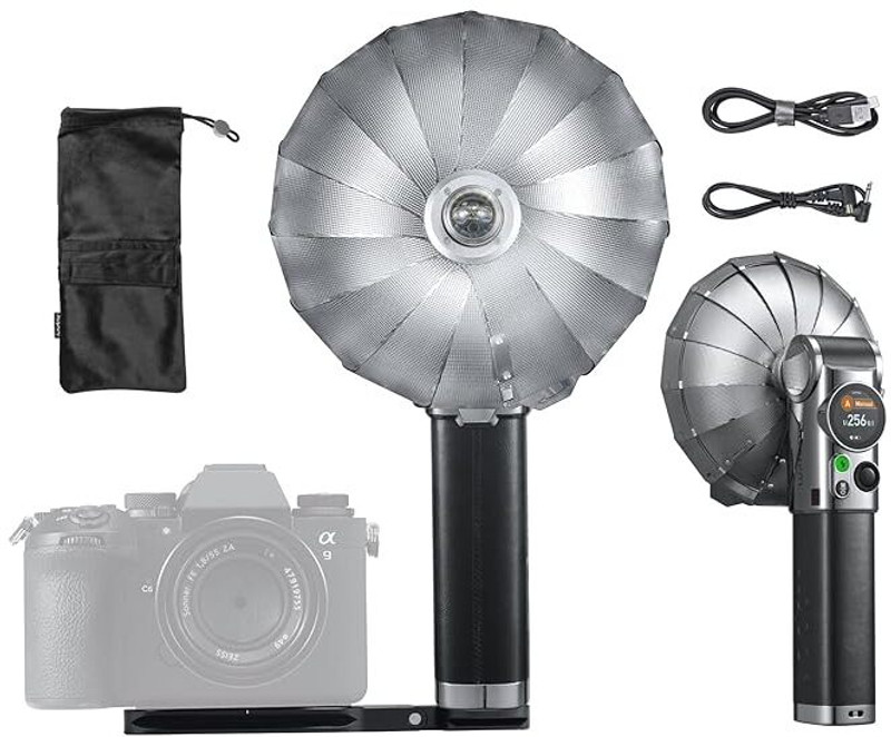 GODOX Lux Master Retro HSS Touch Screen/Wireless Sync Built in Battery 2.4G Wireless Flash(Black, Silver)