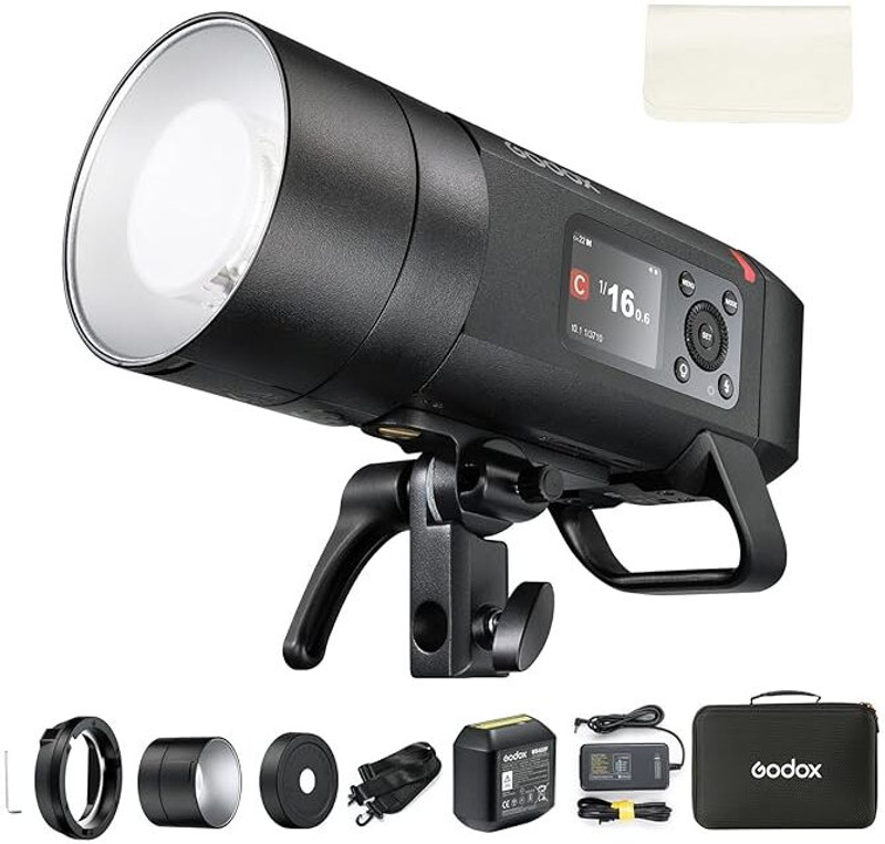 GODOX AD400ProII Outdoor Flash 400Ws HSS GN72 2.4G Wireless Bi-Color (AD400Pro Update) Flash(Black)