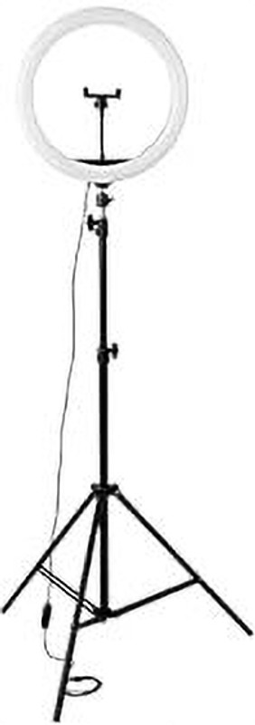 Treadmill ring light 10 inch and 7 feet tripod stand for all type of photo and video shoot Ring Flash(Black)