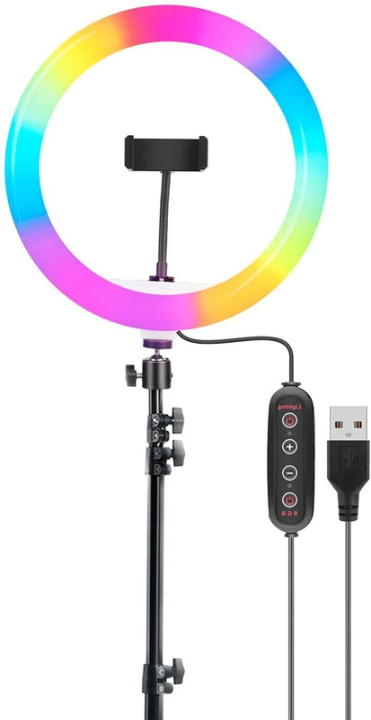 DIGITEK DRL-14 RGB 31cm LED Ring Light for Photo & Video Shoot Live Stream & More Ring Flash(Rgb)