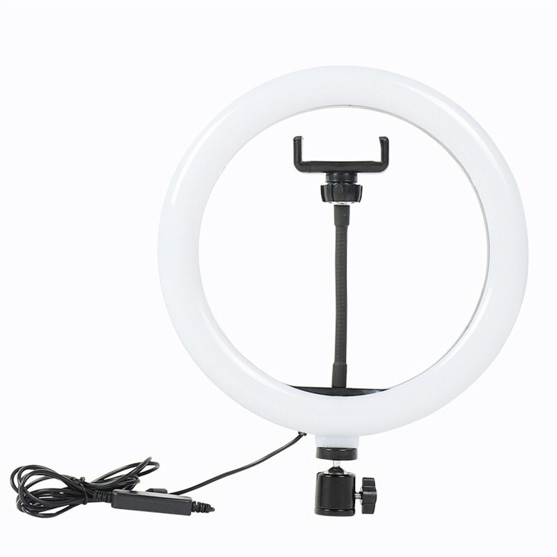 BITWEAVE 10-Inch LED Ring Fill Light with Phone Holder and Adjustable Color Temperature Ring Flash(Black)
