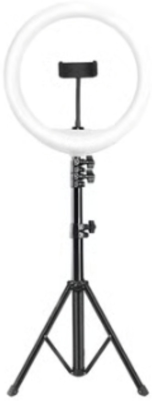 DRUMSTONE LED Ring Light with 5Ft Adjustable Tripod Stand Ring Flash(Multicolor)