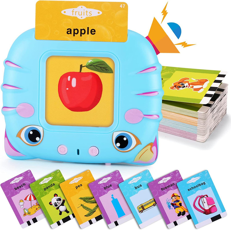 Wembley Talking Flash Cards Educational Learning Toys for Toddlers Flash Cards-112 Cards(Blue)
